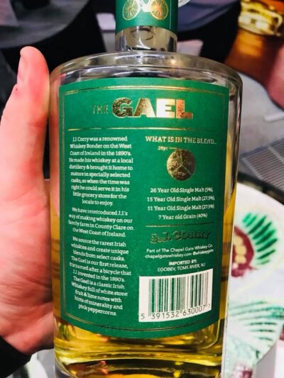 J.J. Corry Irish Whiskey - the Gael