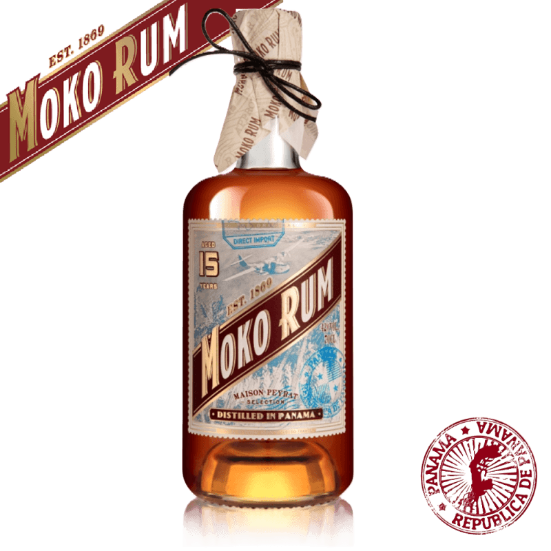 Discover MOKO Rum 15 Y.O., aged in Panama and finished in Cognac casks. Rich aromas, elegant taste – a true premium rum experience.