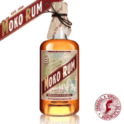 Discover Moko Rum 8 Y.O., a honey-hued Panama rum aged for eight years in Bourbon barrels and finished in Cognac casks. Tasting notes of vanilla, caramel, macadamia, and pepper.