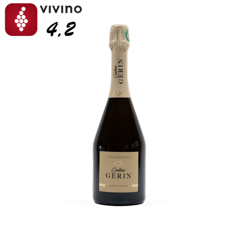 Discover Comtesse Gérin Grande Réserve Brut: a refined 50% Meunier Champagne from Montagne de Reims with citrus, pear and mineral finesse. Order via Trade in Spirits.